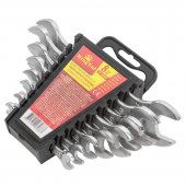 Набор ключей рожковых 8пр. (6х7-20х22мм) в пласт. держателе Набор ключей рожковых 8пр. (6х7-20х22мм) в пласт. держателе