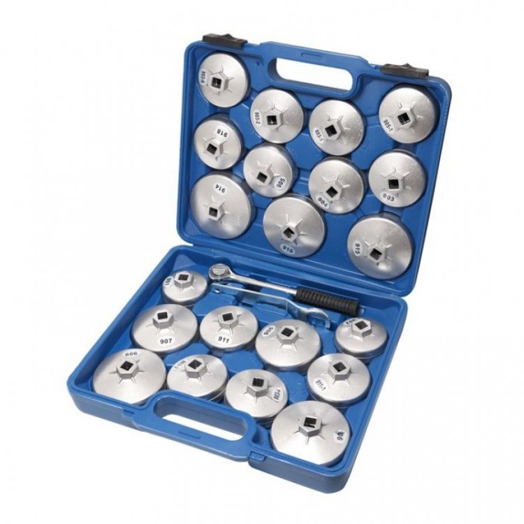 Набор съемников масляных фильтров 23пр, в кейсе Набор съемников масляных фильтров 23пр, в кейсе