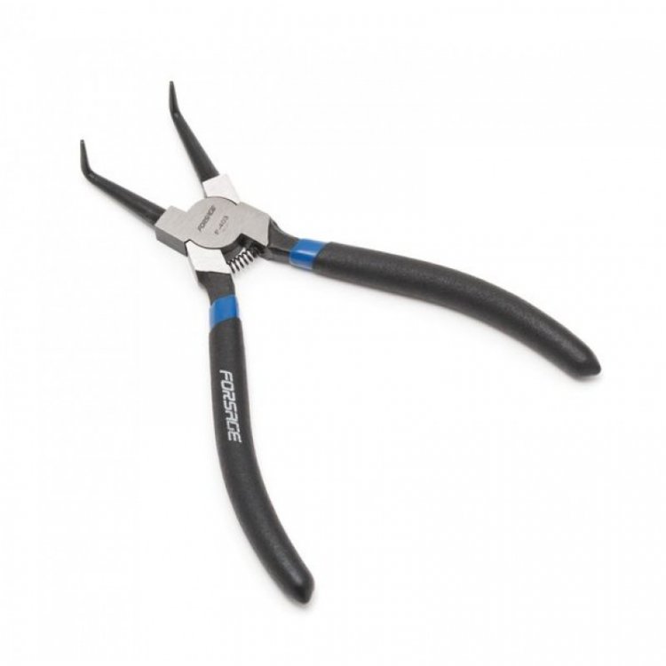 Съемник внутренних стопорных колец изогнутый 90° "Profi" 7"-180мм, в блистере