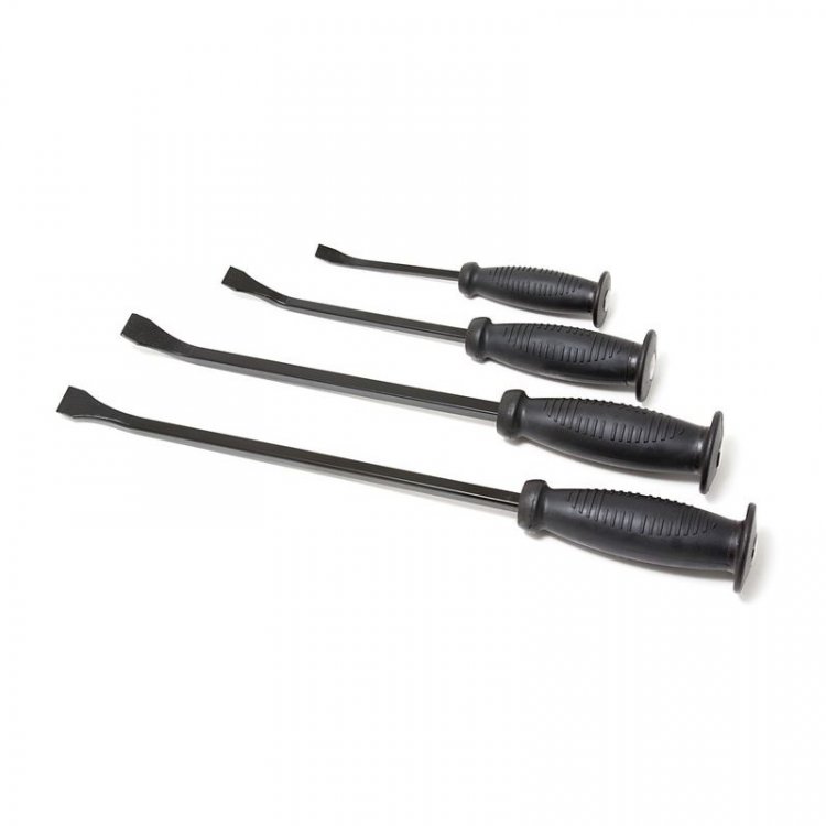 Набор монтировок изогнутых 35° c прорезиненной защитной рукояткой 4пр.(L-200,300,400,450мм)