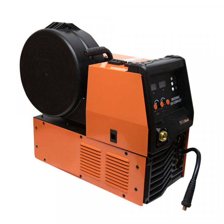 Сварочный полуавтомат Invermig 350 Compact - Компактный 350А полуавтомат 2-в-1. Сварочный ток 40-350 (MIG), 20-350(MMA). Сварка MMA и FCAW. Напряжение 380В. Регулировка индуктивности. Вес аппарата 26кг. Диаметр сварочной проволоки - 0,8 / 1,0 / 1,2мм Сварочный полуавтомат Invermig 350 Compact - Компактный 350А полуавтомат 2-в-1. Сварочный ток 40-350 (MIG), 20-350(MMA). Сварка MMA и FCAW. Напряжение 380В. Регулировка индуктивности. Вес аппарата 26кг. Диаметр сварочной проволоки - 0,8 / 1,0 / 1,2мм