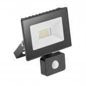 Прожектор светодиодный INNOVO с датчиком движения, 20W, 220-240V AC, IP65, 1400lm, 6400К, 120град, черный корпус Прожектор светодиодный INNOVO с датчиком движения, 20W, 220-240V AC, IP65, 1400lm, 6400К, 120град, черный корпус