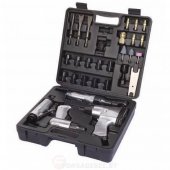 Пневмоинструменты в комплекте с аксессуарами, набор 34пр. в кейсе