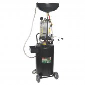 Установка пнев.-ая для удаления отраб. масла перекатная с индикатором запол.-ия(бак80л,предкамера10л,воронка10л,5щупов+доп.комплект адап.-в,maxt-60гр)