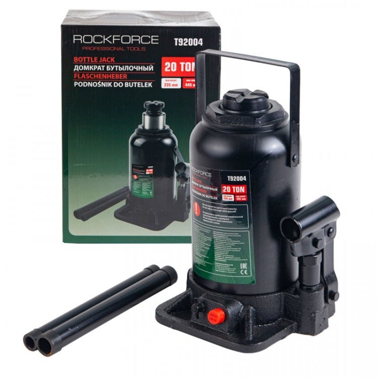 Домкрат бутылочный гидравлический 20т (высота подхвата-235мм, высота подъема-445мм) Домкрат бутылочный гидравлический 20т (высота подхвата-235мм, высота подъема-445мм)