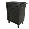 GTH8 Тележка инструментальная Garopt 8 ящиков БЕЗ ЦВЕТОВЫХ ФАСАДОВ, центральный замок, увеличенные колеса, доводчики, GAROPT Серия "High", высота 1040мм