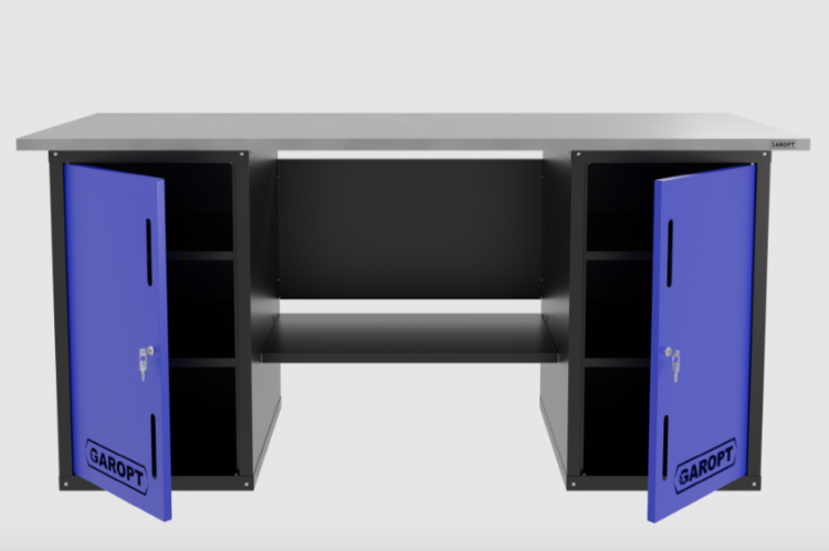 Верстак двухтумбовый, синий 1800*700 Garopt, GT1800DD.blue Верстак двухтумбовый, синий 1800*700 Garopt, GT1800DD.blue