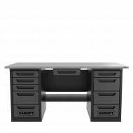 Верстак с ящиком двухтумбовый 4 ящиков /5 ящиков 1800*700 серый GAROPT, GT1800Y1Y4Y5.grey