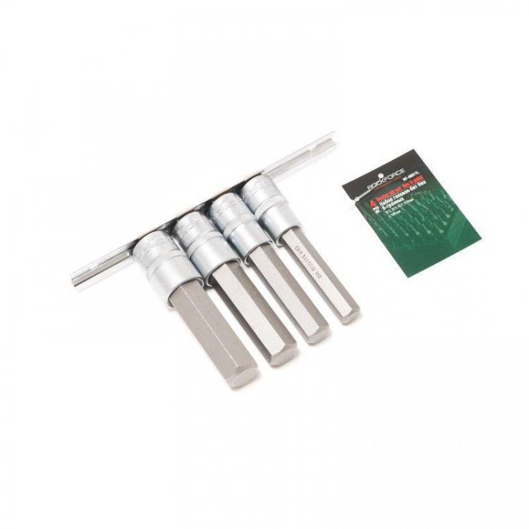 Набор головок-бит Hex 6-гранных, 4 пр. (Н12,Н14,Н17,Н19мм; L-100мм) 1/2", на планке Набор головок-бит Hex 6-гранных, 4 пр. (Н12,Н14,Н17,Н19мм; L-100мм) 1/2", на планке