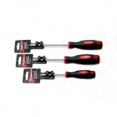 Отвертка крестовая магнитная "Profi" S2 PH3.0х125мм, в пластиковом держателе