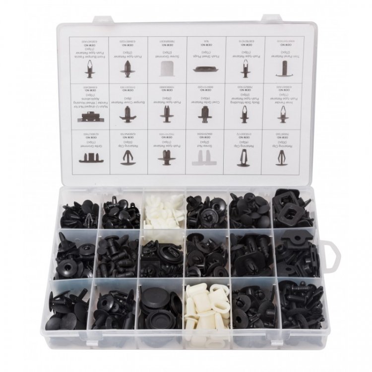 Набор клипс 408пр. (NISSAN), пластиковом органайзере