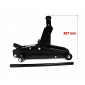 Домкрат подкатной гидравлический 2,5т с резиновой накладкой (h min 135мм, h max 387мм) в кейсе,без фиксации Домкрат подкатной гидравлический 2,5т с резиновой накладкой (h min 135мм, h max 387мм) в кейсе,без фиксации