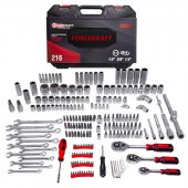 Набор инструментов 216пр. 1/4''3/8''1/2''(6гр.)(4-32мм)