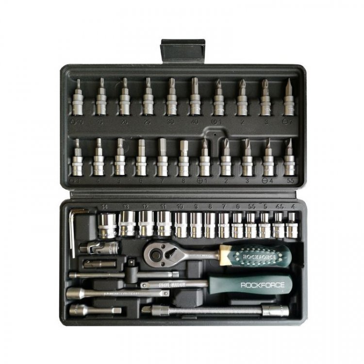 Набор инструмента 46пр. 1/4" (6-гран.)(4-14мм) Набор инструмента 46пр. 1/4" (6-гран.)(4-14мм)