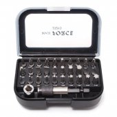 Набор бит с битодержателем и адаптером 1/4"Hex(F)-1/4"Sq(F), 1/4" 32пр.- 25ммL Набор бит с битодержателем и адаптером 1/4"Hex(F)-1/4"Sq(F), 1/4" 32пр.- 25ммL