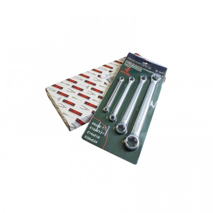 Набор ключей накидных Е-профиль 4пр. (Е6хЕ8, Е10ХЕ12, Е14ХЕ18,Е20хЕ24)
