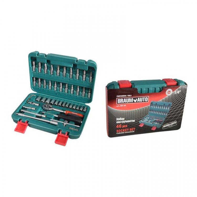 Набор инструментов 46пр.1/4" (6гр.)