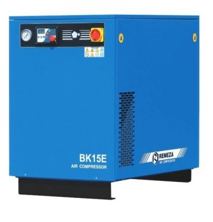 Винтовой компрессор ВК15Е-8, без ресивера , производительность 1650л/мин,  рабочее давление 8 бар, мощность двигателя 11кВт, вес 280 кг, габариты 1080x680x1025мм. REMEZA, Республика Беларусь