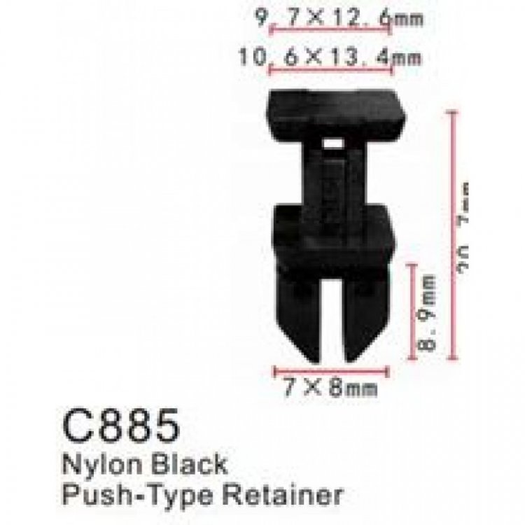 Клипса для крепления внутренней обшивки а/м Мерседес  пластиковая  (100шт/уп.)