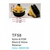 Клипса для крепления внутренней обшивки а/м Вольво пластиковая (100шт/уп.) Клипса для крепления внутренней обшивки а/м Вольво пластиковая (100шт/уп.)