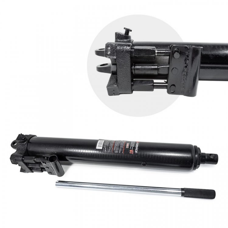 Цилиндр гидравлический удлиненный  8т (общая длина - 630мм, ход штока - 490мм)