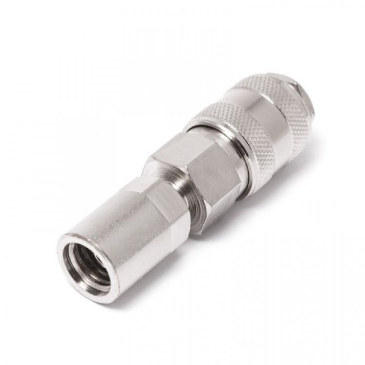 Быстроразъем пневматический с клапаном "зажим" 8*12мм Быстроразъем пневматический с клапаном "зажим" 8*12мм