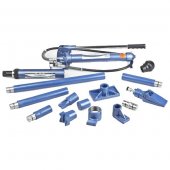 Растяжка гидравлическая, 10 т, набор из 17 предметов, 7 сменных насадок, в пласт. кейсе// Stels