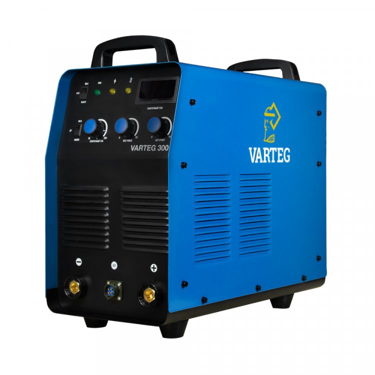 Сварочный аппарат VARTEG 300 - Регулировка горячего старта. Регулировка форсажа дуги (контроль стабилизации дуги). Отключаемый VRD. Антизалипание. Разъем под пульт ДУ. MMA, панельные розетки 35 мм2, напряжение питания: 380В±15%, Диапазон сварочного т Сварочный аппарат VARTEG 300 - Регулировка горячего старта. Регулировка форсажа дуги (контроль стабилизации дуги). Отключаемый VRD. Антизалипание. Разъем под пульт ДУ. MMA, панельные розетки 35 мм2, напряжение питания: 380В±15%, Диапазон сварочного т