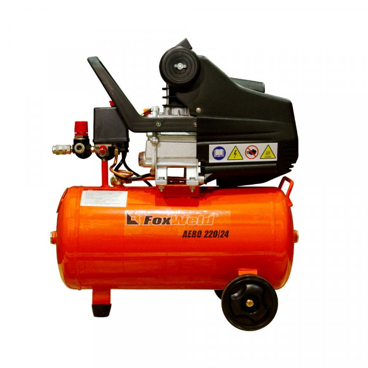 Масляный коаксиальный компрессор AERO 220/24  - (220В, 1,5кВт, 220л/мин, бак 24л, FoxWeld) (арт. 5069) Масляный коаксиальный компрессор AERO 220/24  - (220В, 1,5кВт, 220л/мин, бак 24л, FoxWeld) (арт. 5069)