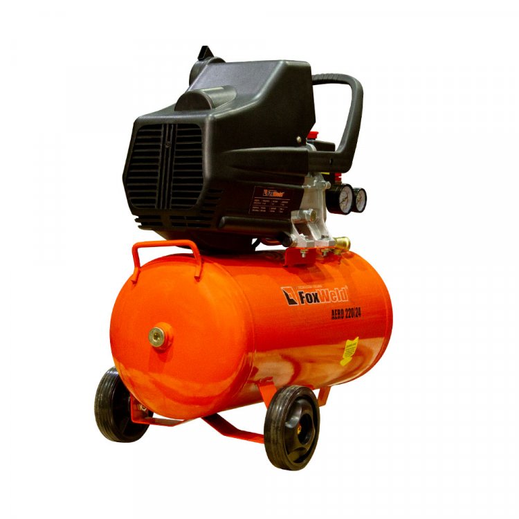 Масляный коаксиальный компрессор AERO 220/24  - (220В, 1,5кВт, 220л/мин, бак 24л, FoxWeld) (арт. 5069) Масляный коаксиальный компрессор AERO 220/24  - (220В, 1,5кВт, 220л/мин, бак 24л, FoxWeld) (арт. 5069)