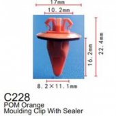 Клипса для крепления внутренней обшивки а/м Тойота пластиковая (100шт/уп.)