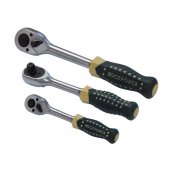 Трещотка реверсивная усиленная с резиновой ручкой 1/2" (72зуб.)