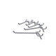 Крючок GAROPT для перфорированной панели, 100мм (компл. 5 шт)