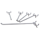 Крючок GAROPT для перфорированной панели, 200мм (компл. 5 шт)